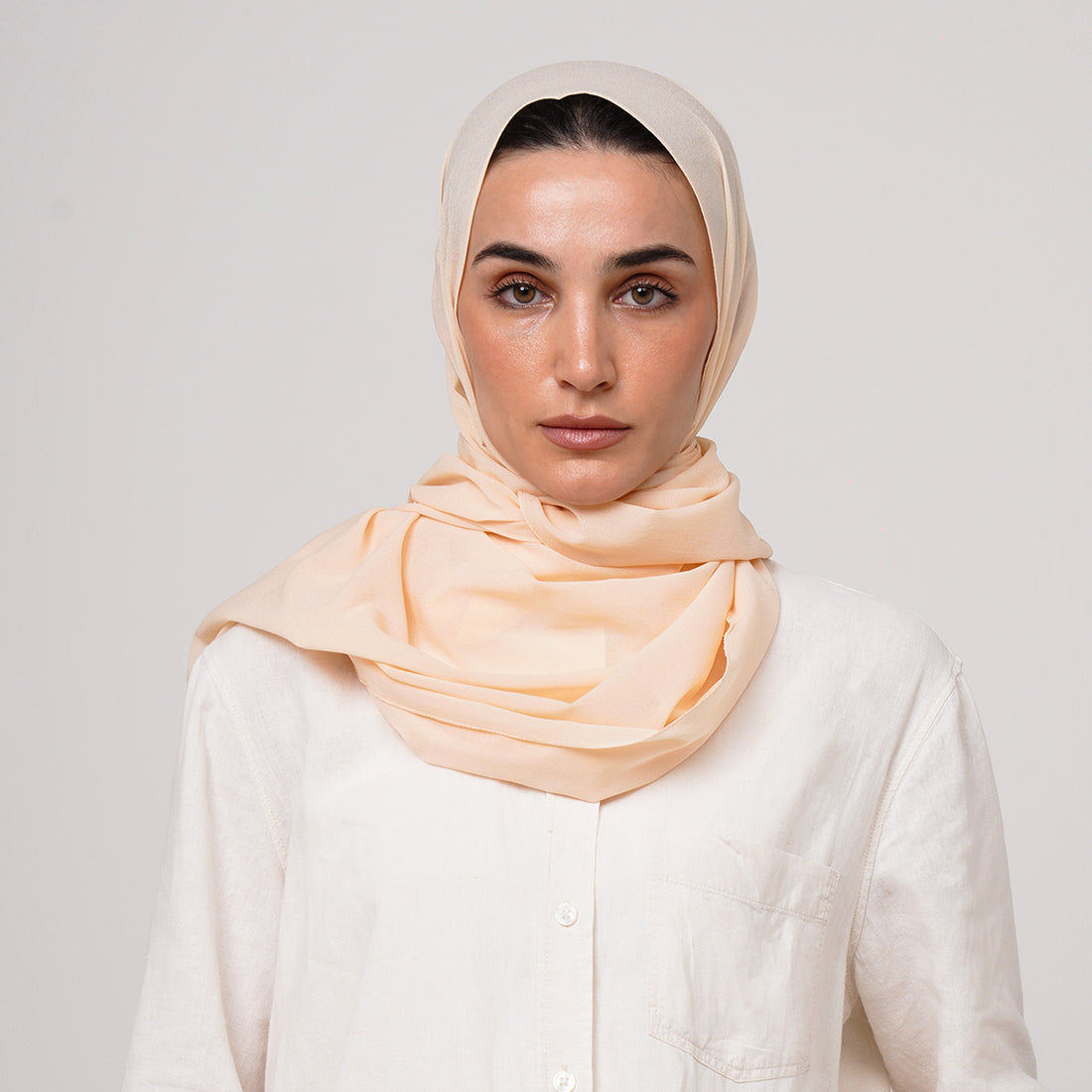 Premium Chiffon Hijab -Peach