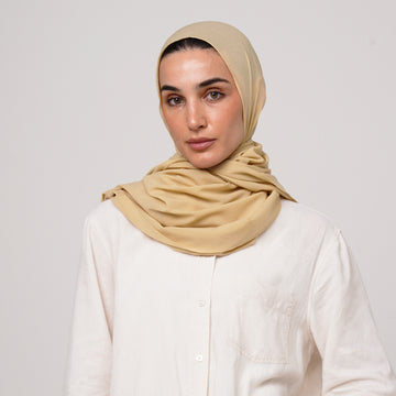 Premium Chiffon Hijab -Golden Sand