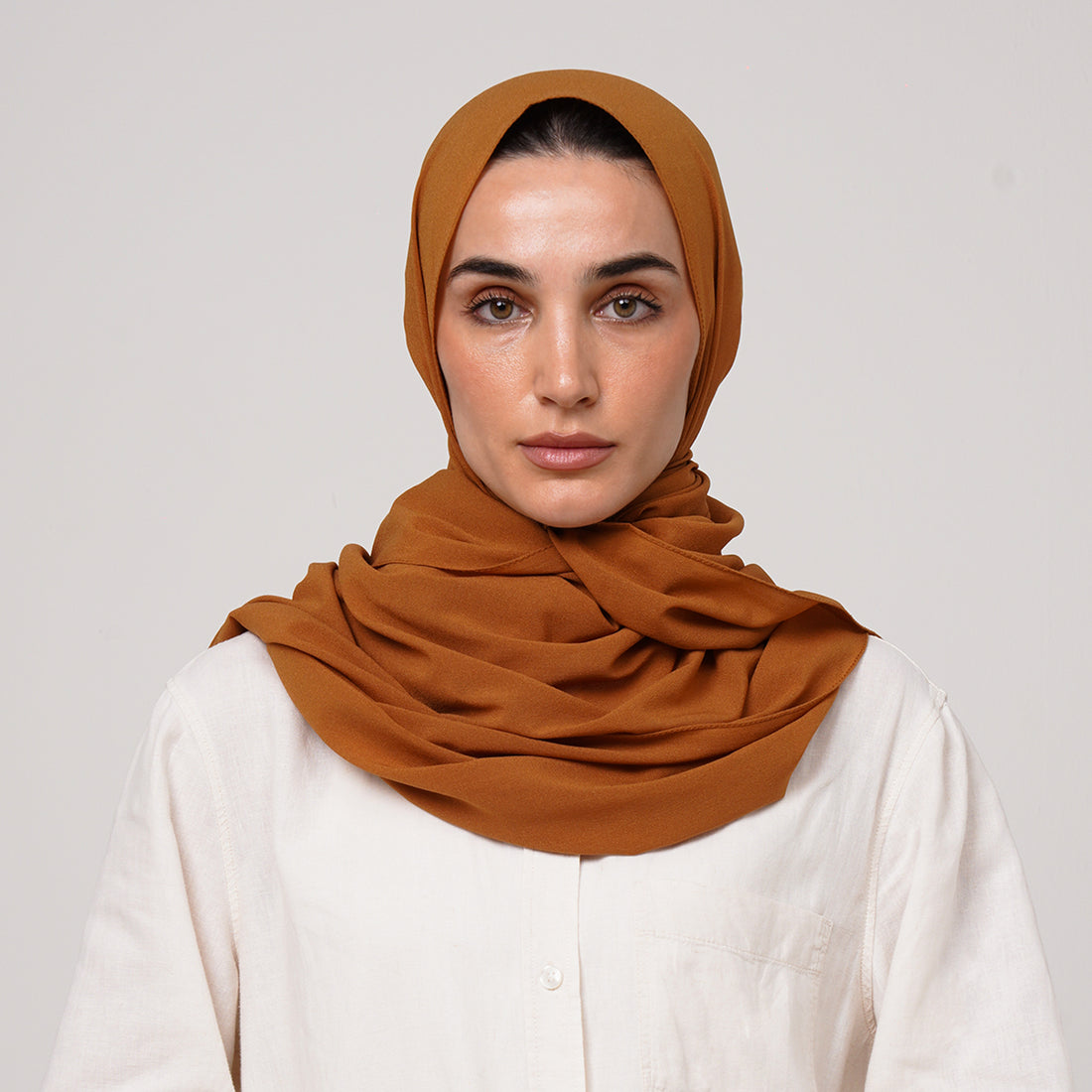 Premium Chiffon Hijab -Rust