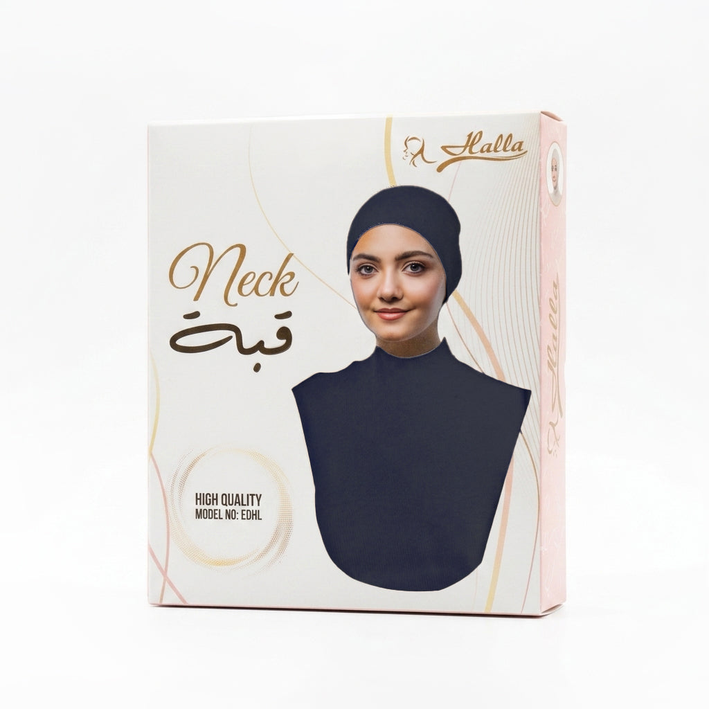 Viscose Neck - Navy Blue