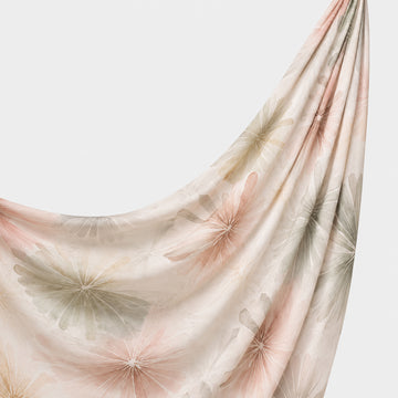 Printed Chiffon Hijab - Blush Sage Blossom