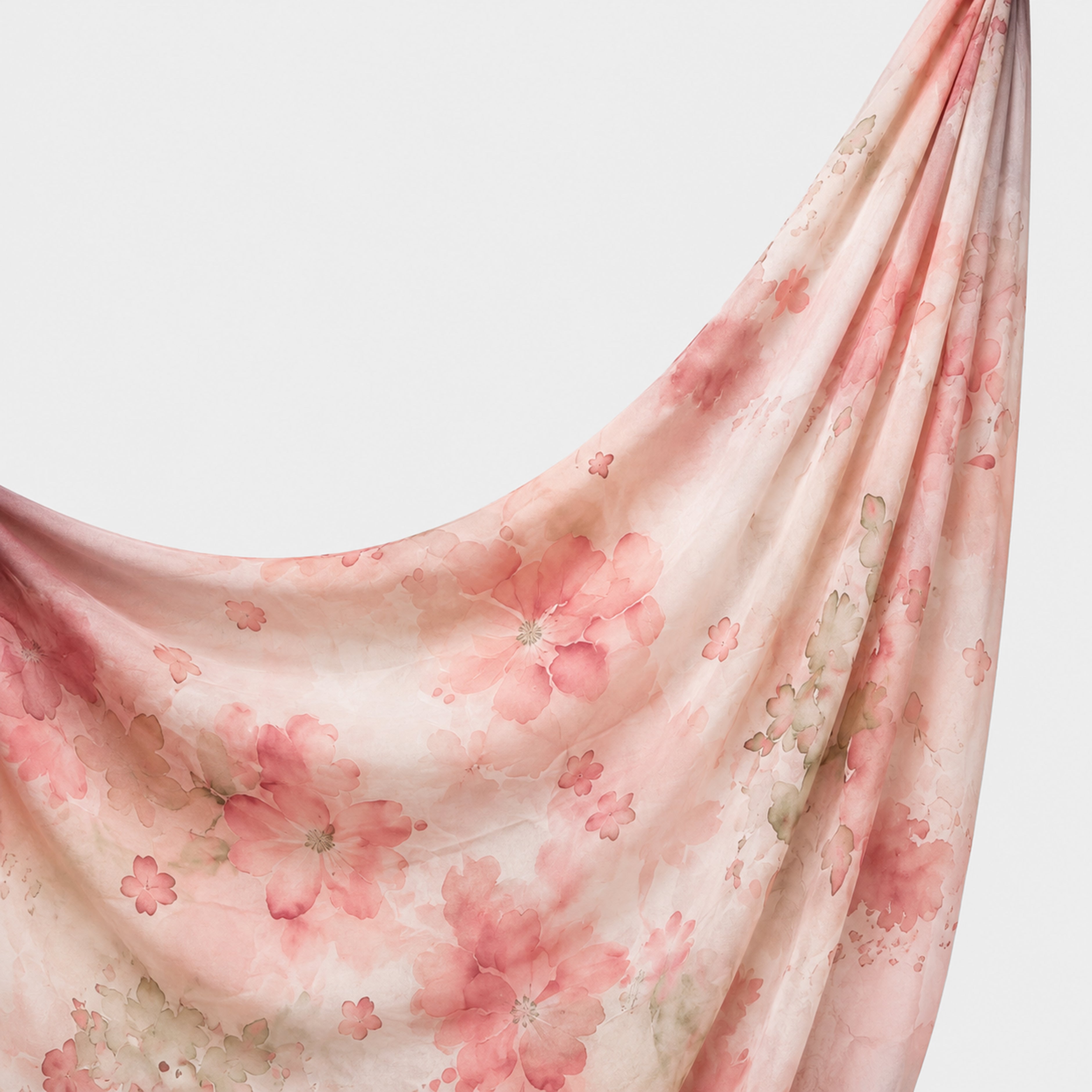 Printed Chiffon Hijab - Blush Sakura