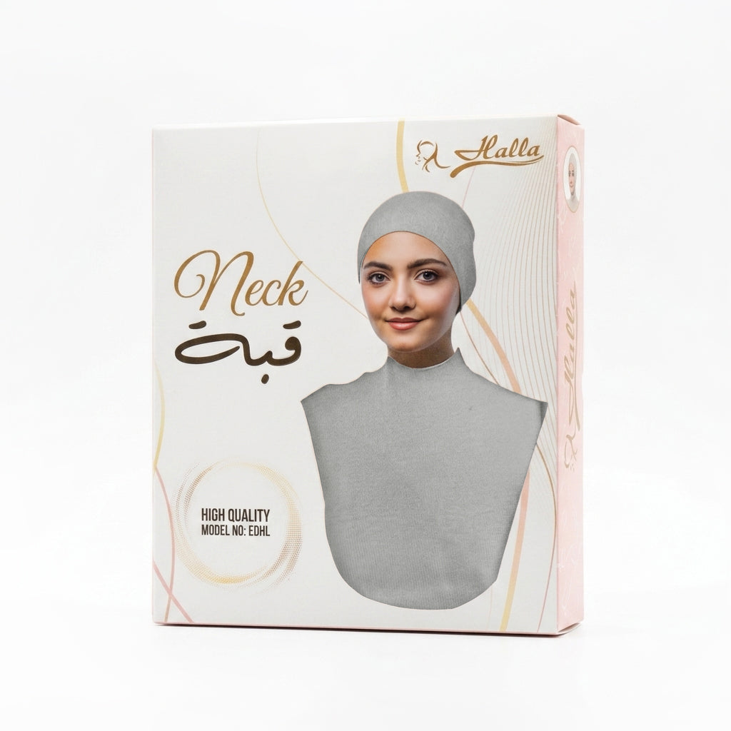 Viscose Neck - Silver Grey