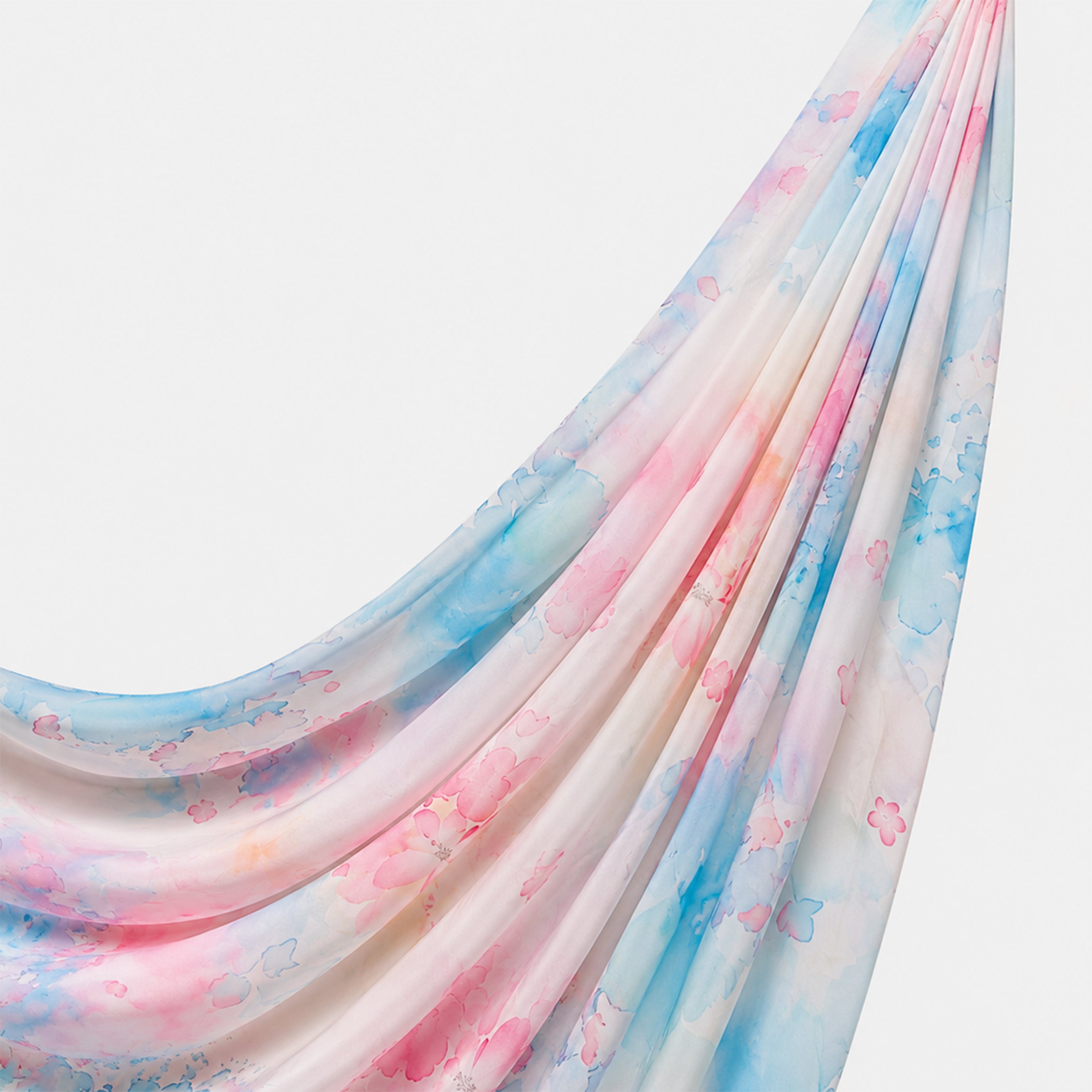 Printed Chiffon Hijab - Pastel Blossom