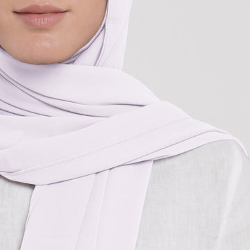 Emiratie Chiffon with Bonnet - Cool Light Grey