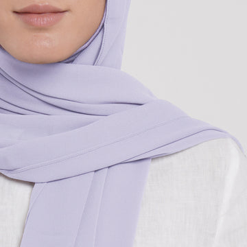 Emiratie Chiffon with Bonnet -Cool Mist Grey