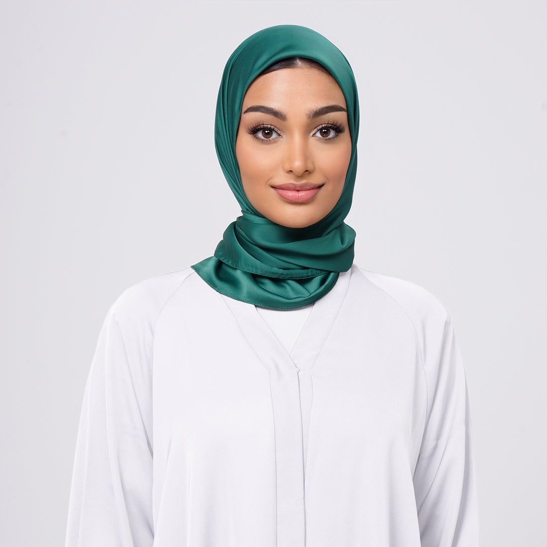 SilkTouch Satin Esarp -Emerald Green