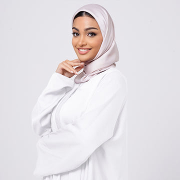 SilkTouch Satin Esarp - Soft Taupe Pink