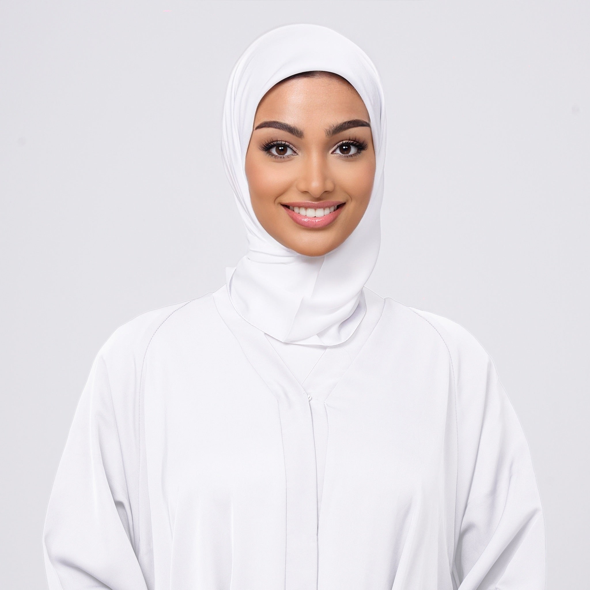 SilkTouch Satin Esarp - Soft White