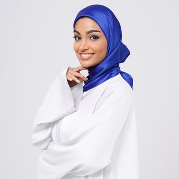 SilkTouch Satin Esarp - Royal Blue