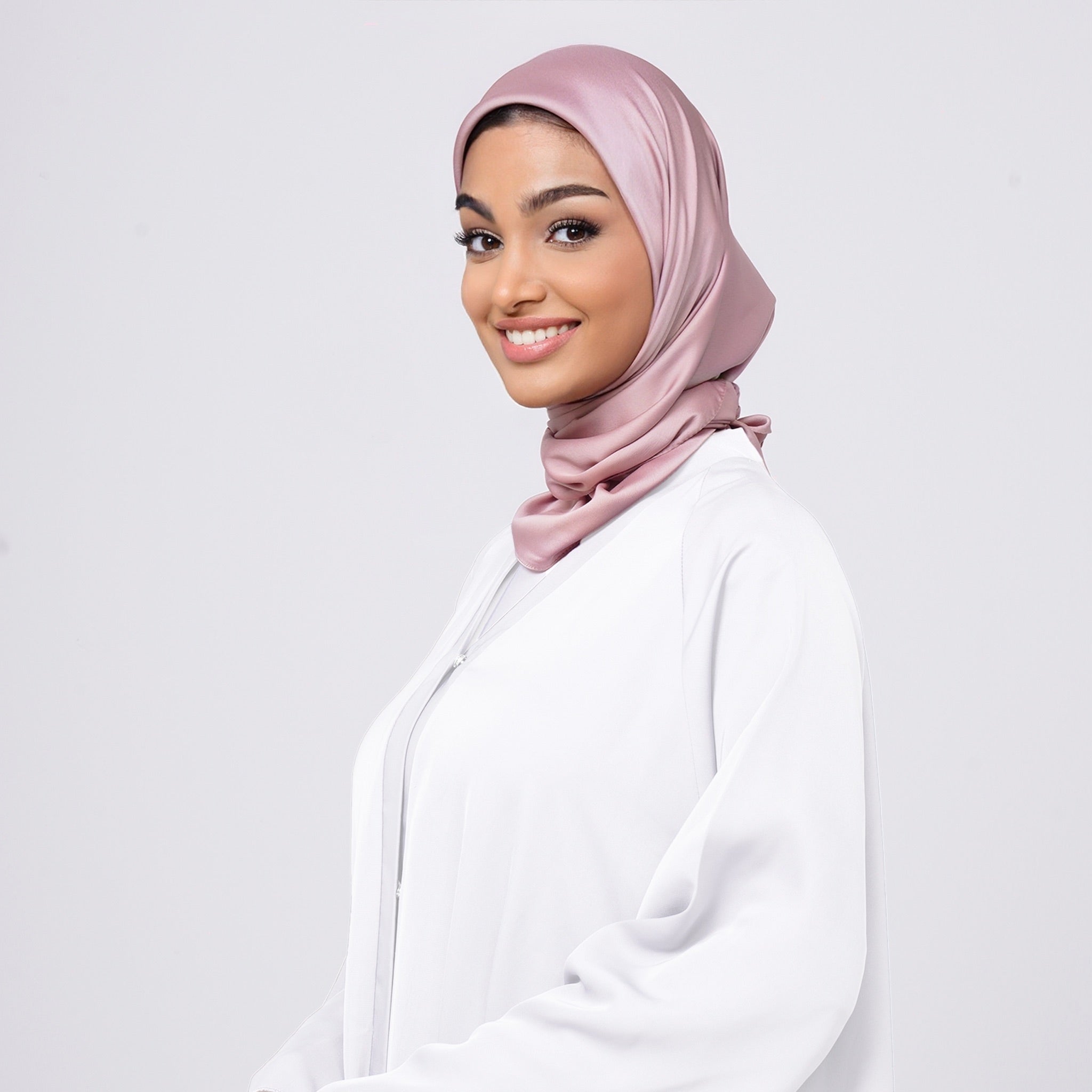 SilkTouch Satin Esarp -Dusty Rose