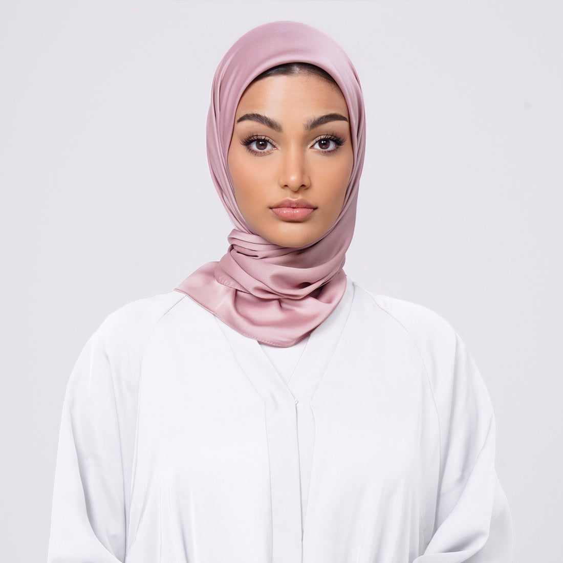 SilkTouch Satin Esarp -Dusty Rose