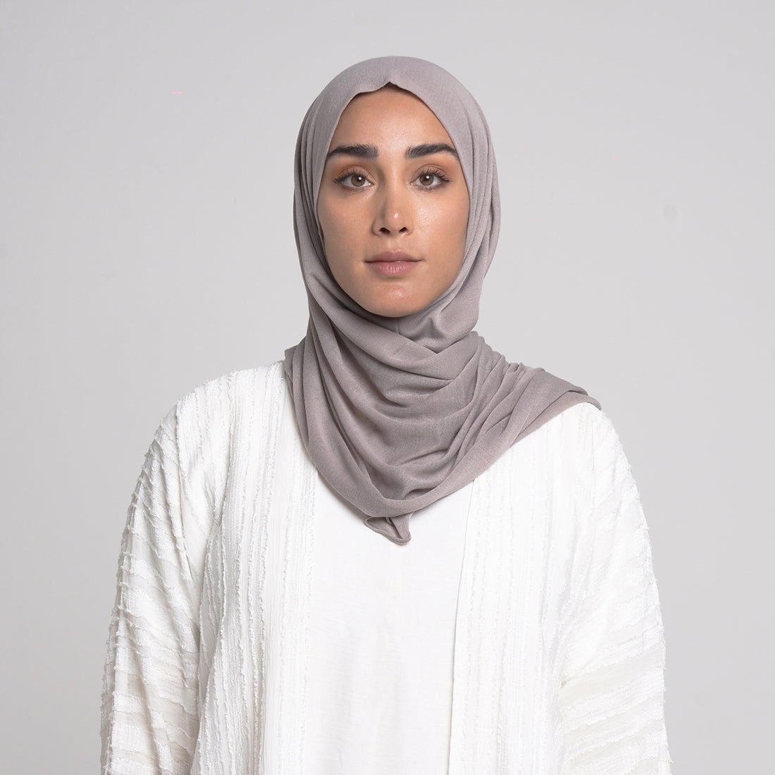 Turkish folded Hijab - Taupe