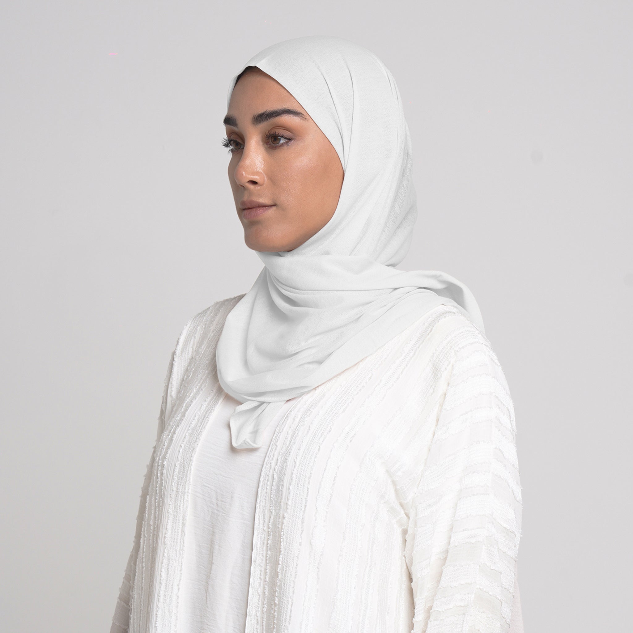 Turkish folded Hijab - Snow White