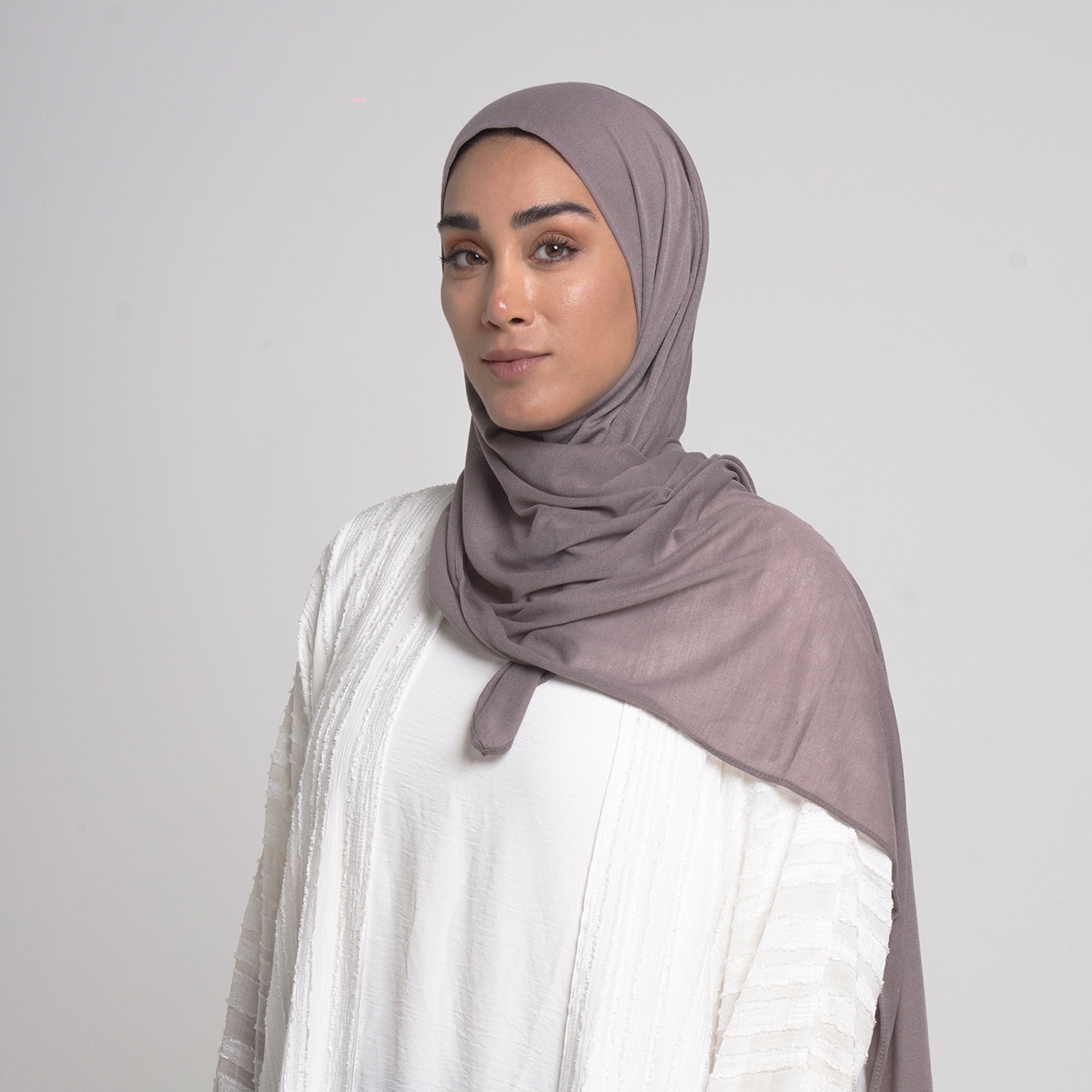 Turkish folded Hijab - Mauve