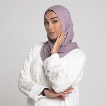 Turkish folded Hijab - Dusty Mauve