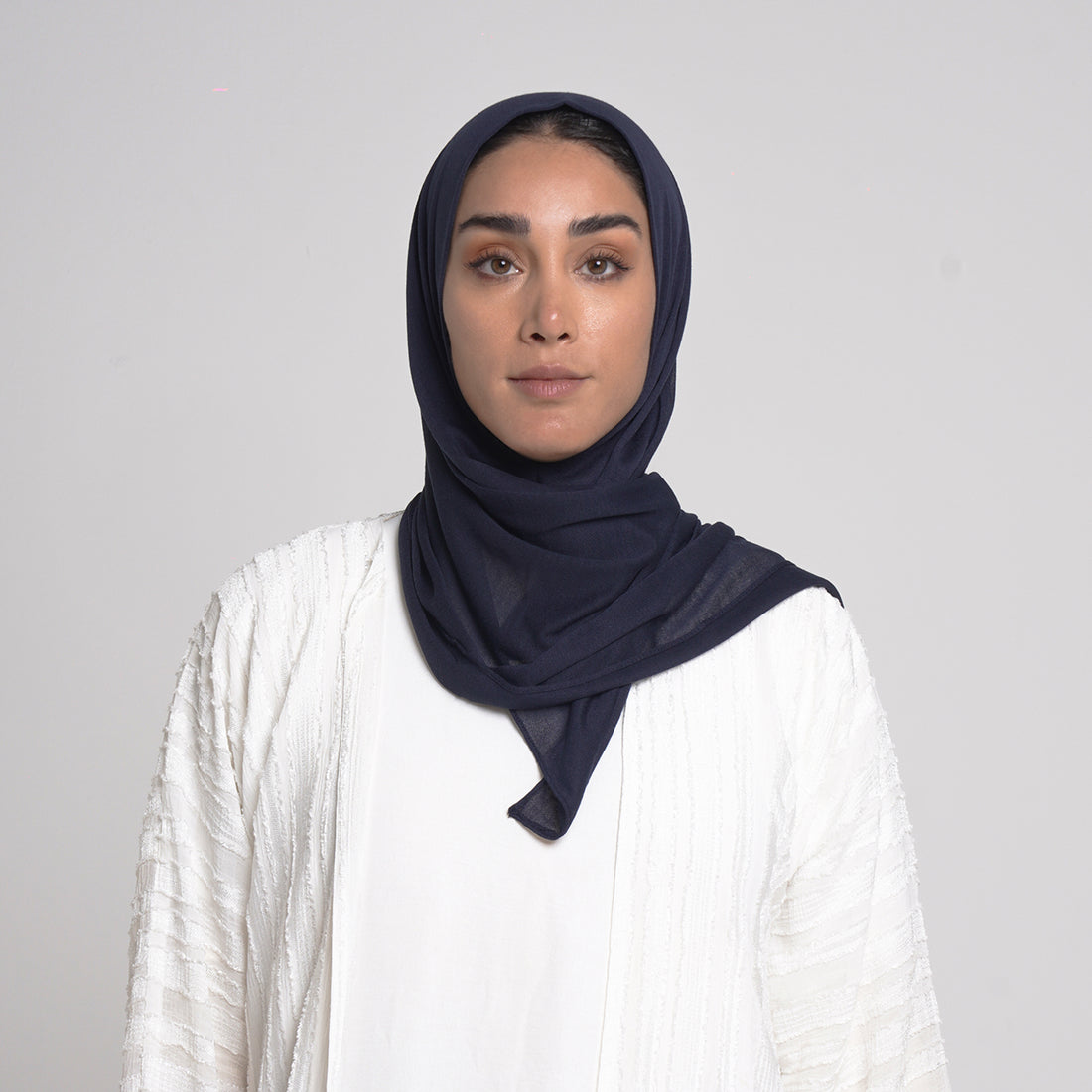Turkish folded Hijab - Midnight Blue