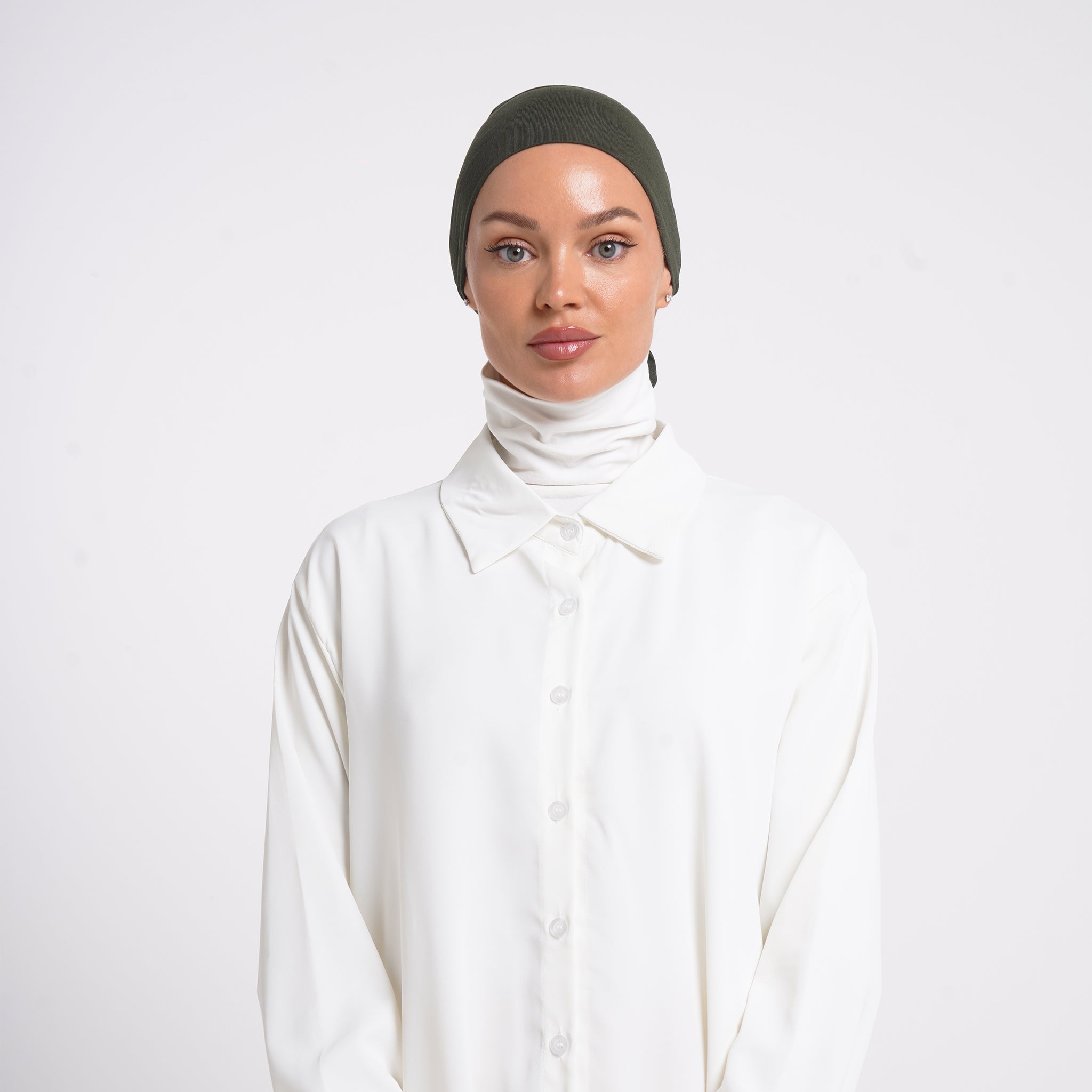 Plain Jersey Hijab or Everyday Comfort Jersey Hijab - Deep Olive Moss