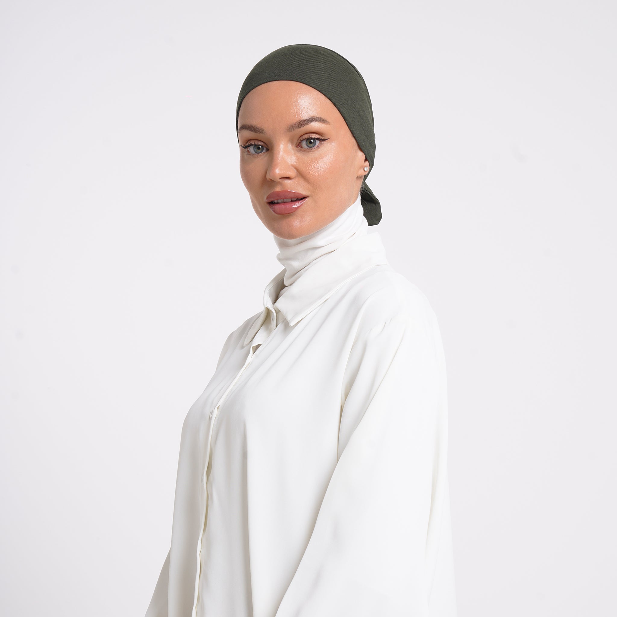 Plain Jersey Hijab or Everyday Comfort Jersey Hijab - Deep Olive Moss