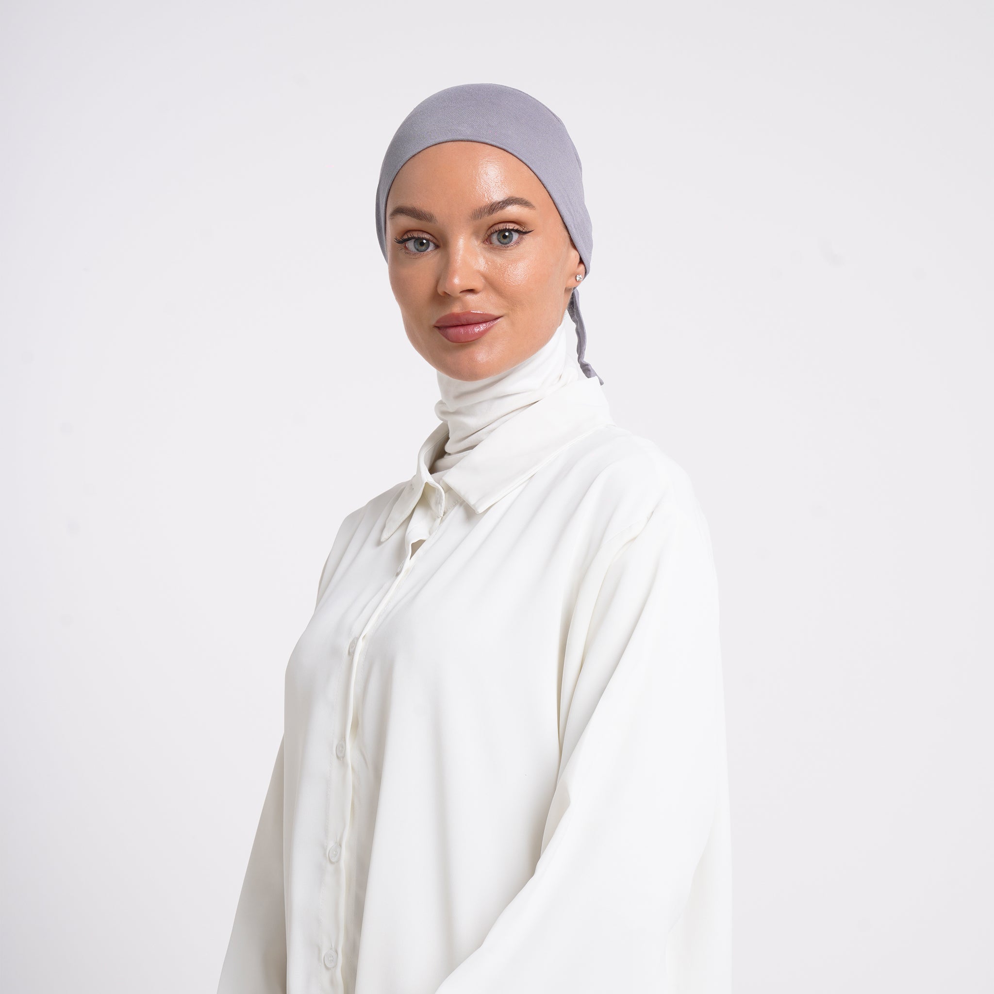 Plain Jersey Hijab or Everyday Comfort Jersey Hijab - Silver Grey