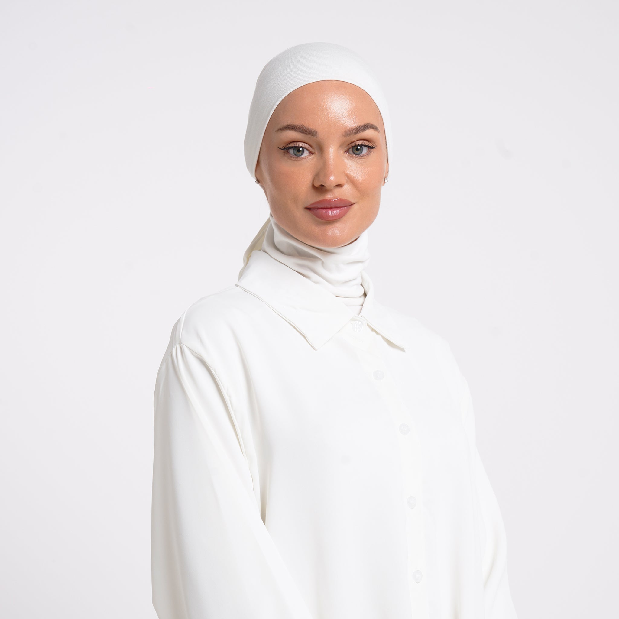 Plain Jersey Hijab or Everyday Comfort Jersey Hijab - Soft Pearl White