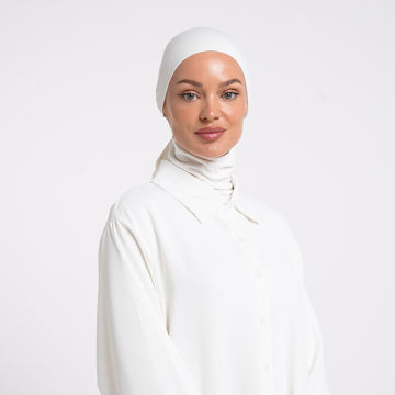 Plain Jersey Hijab or Everyday Comfort Jersey Hijab - Soft Pearl White