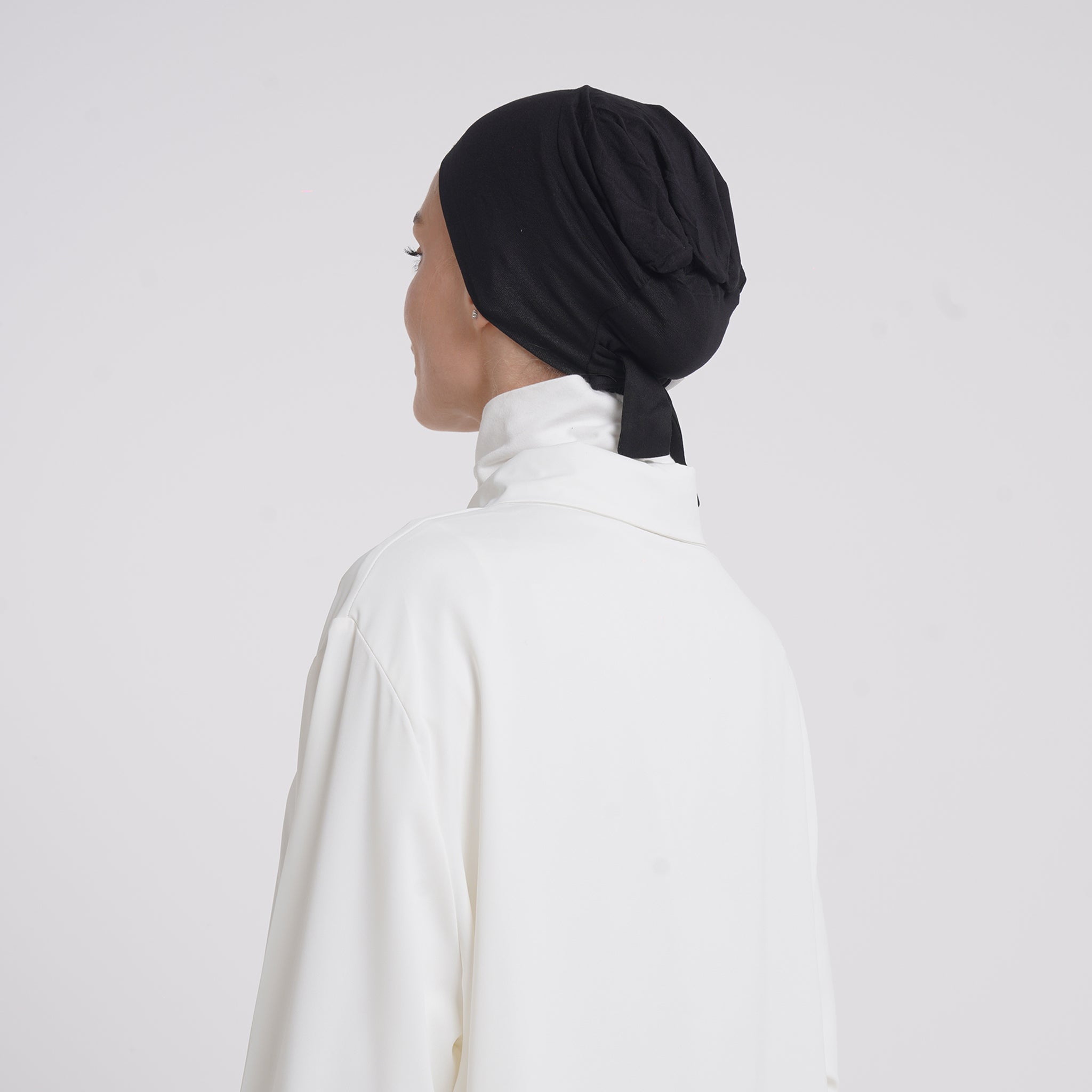 Plain Jersey Hijab or Everyday Comfort Jersey Hijab - Classic Jet Black
