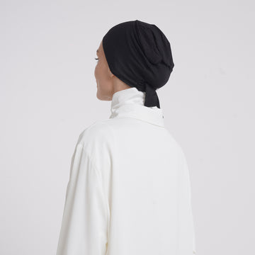 Tiffany Tie-Back Bonnet - Classic Black
