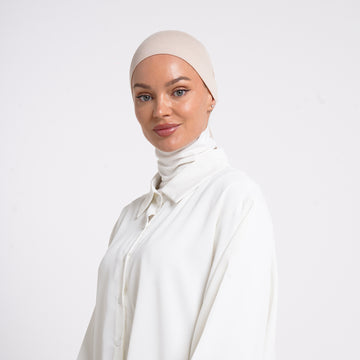 Plain Jersey Hijab or Everyday Comfort Jersey Hijab - Soft Almond Beige