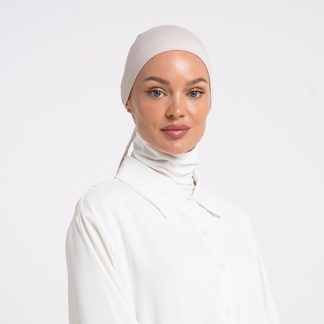 Plain Jersey Hijab or Everyday Comfort Jersey Hijab - Soft Almond Beige