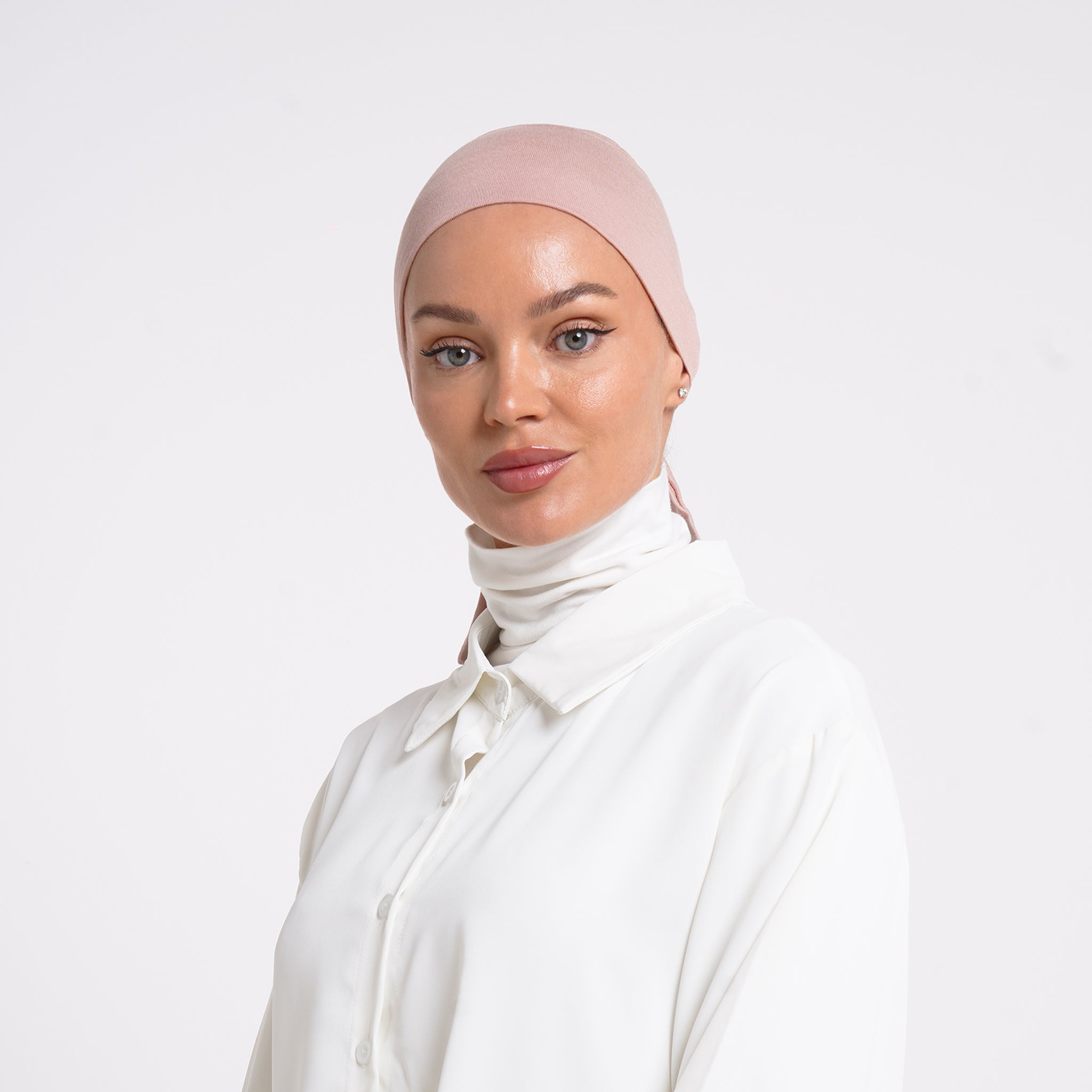Plain Jersey Hijab or Everyday Comfort Jersey Hijab - Dusty Rose Nude