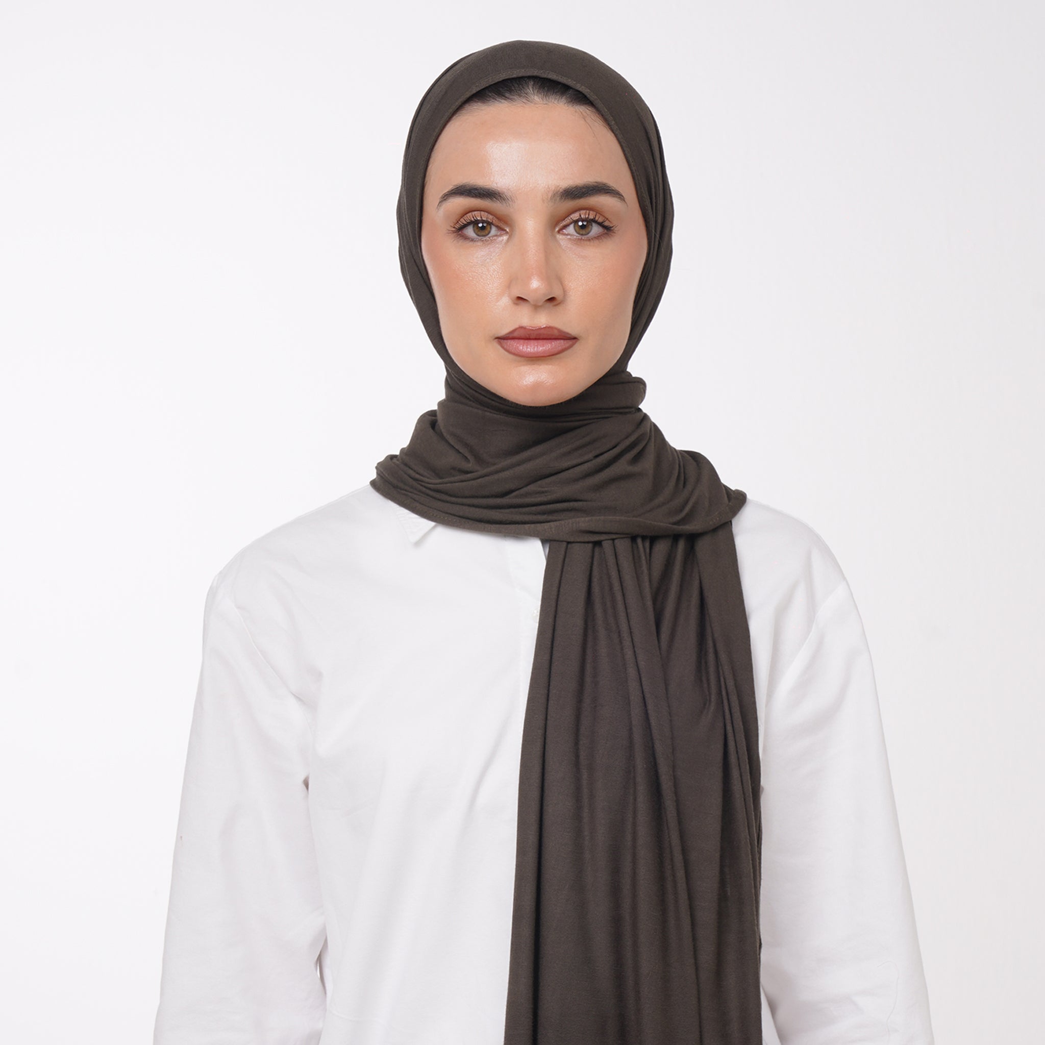 Plain Jersey Hijab or Everyday Comfort Jersey Hijab -  Dark Olive