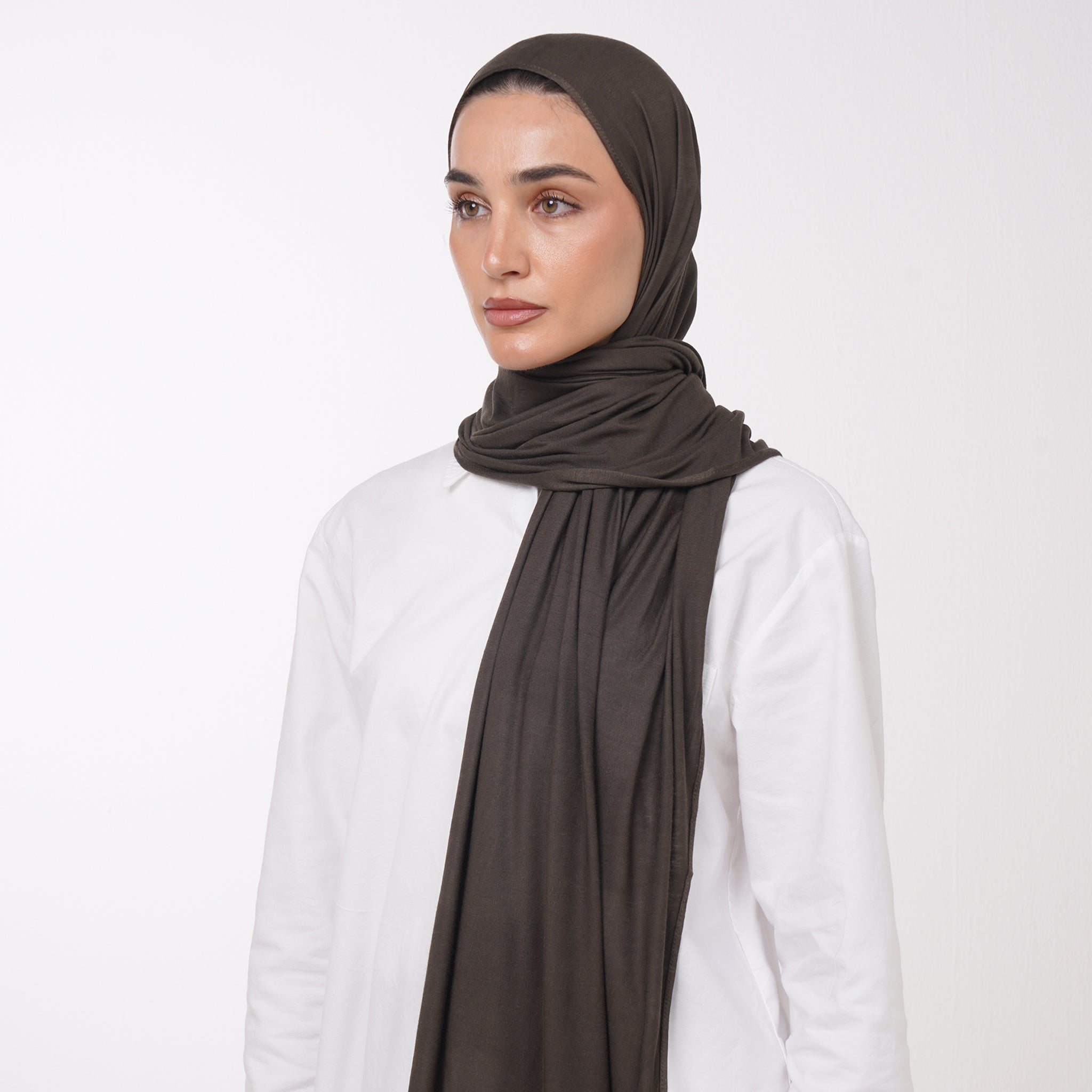 Plain Jersey Hijab or Everyday Comfort Jersey Hijab -  Dark Olive