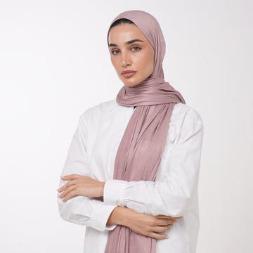 Plain Jersey Hijab or Everyday Comfort Jersey Hijab -  Dusty Pink