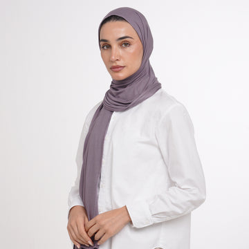 Plain Jersey Hijab or Everyday Comfort Jersey Hijab -  Dark Charcoal