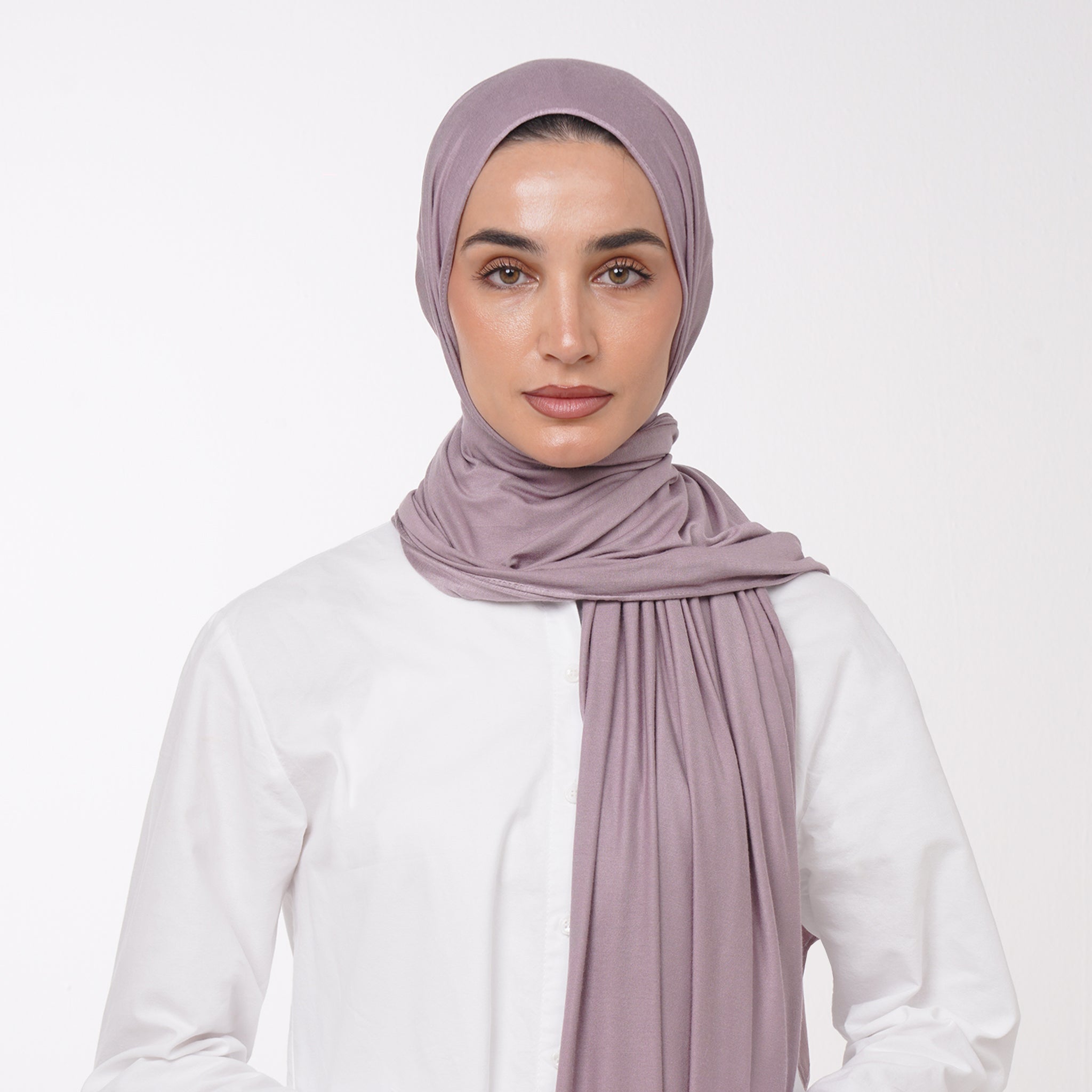 Plain Jersey Hijab or Everyday Comfort Jersey Hijab -  Dusty Lavender