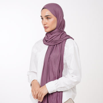Plain Jersey Hijab or Everyday Comfort Jersey Hijab -  Dusty Mauve