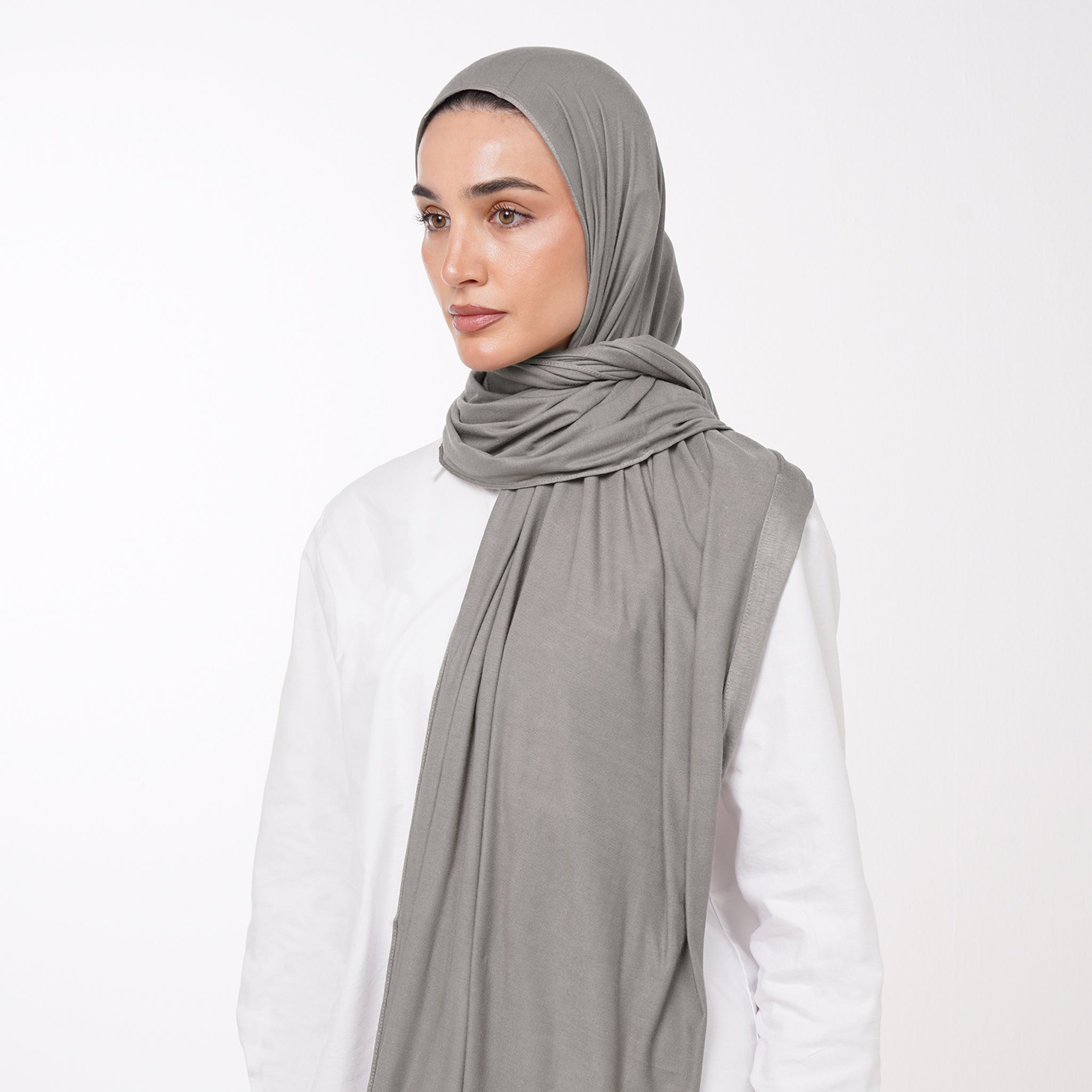 Plain Jersey Hijab or Everyday Comfort Jersey Hijab - Mushroom Taupe