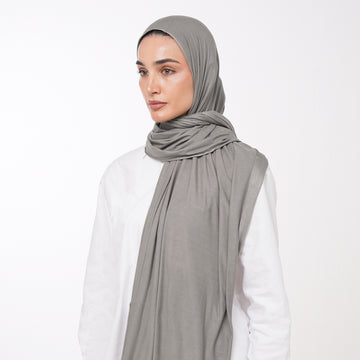 Plain Jersey Hijab or Everyday Comfort Jersey Hijab - Mushroom Taupe