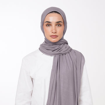Plain Jersey Hijab or Everyday Comfort Jersey Hijab -  Taupe Gray