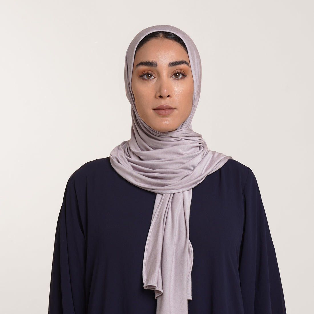 Premium Jersey Hijab - Soft Mushroom