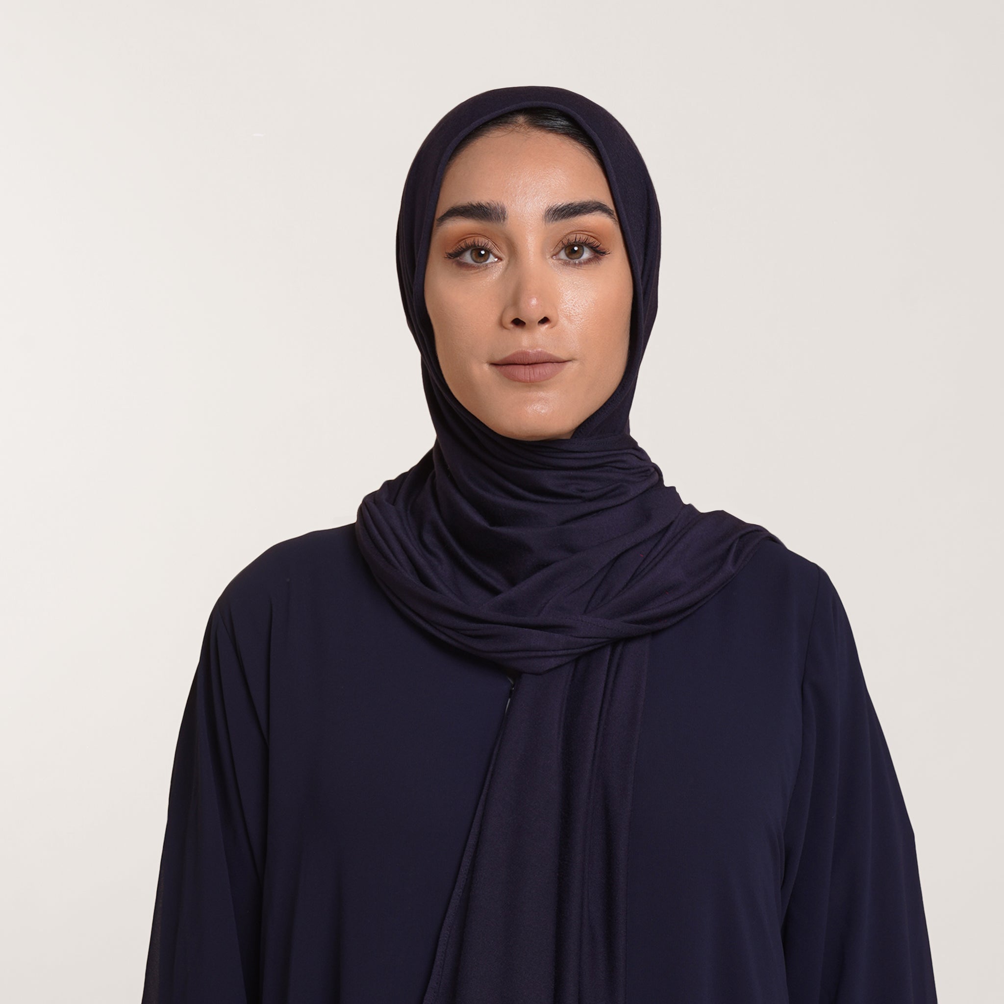 Premium Jersey Hijab - Deep Midnight Navy