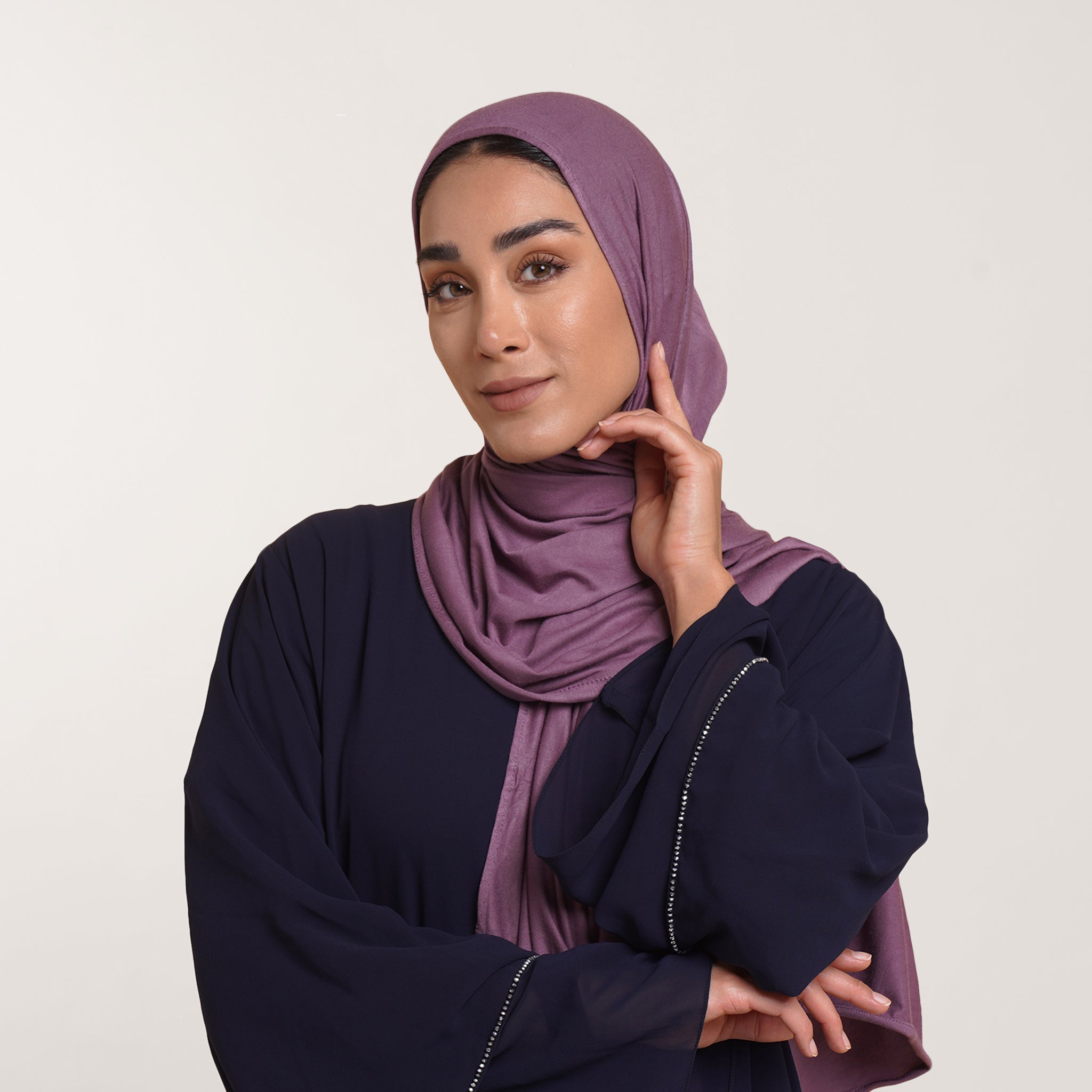 Premium Jersey Hijab - Dusty Plum
