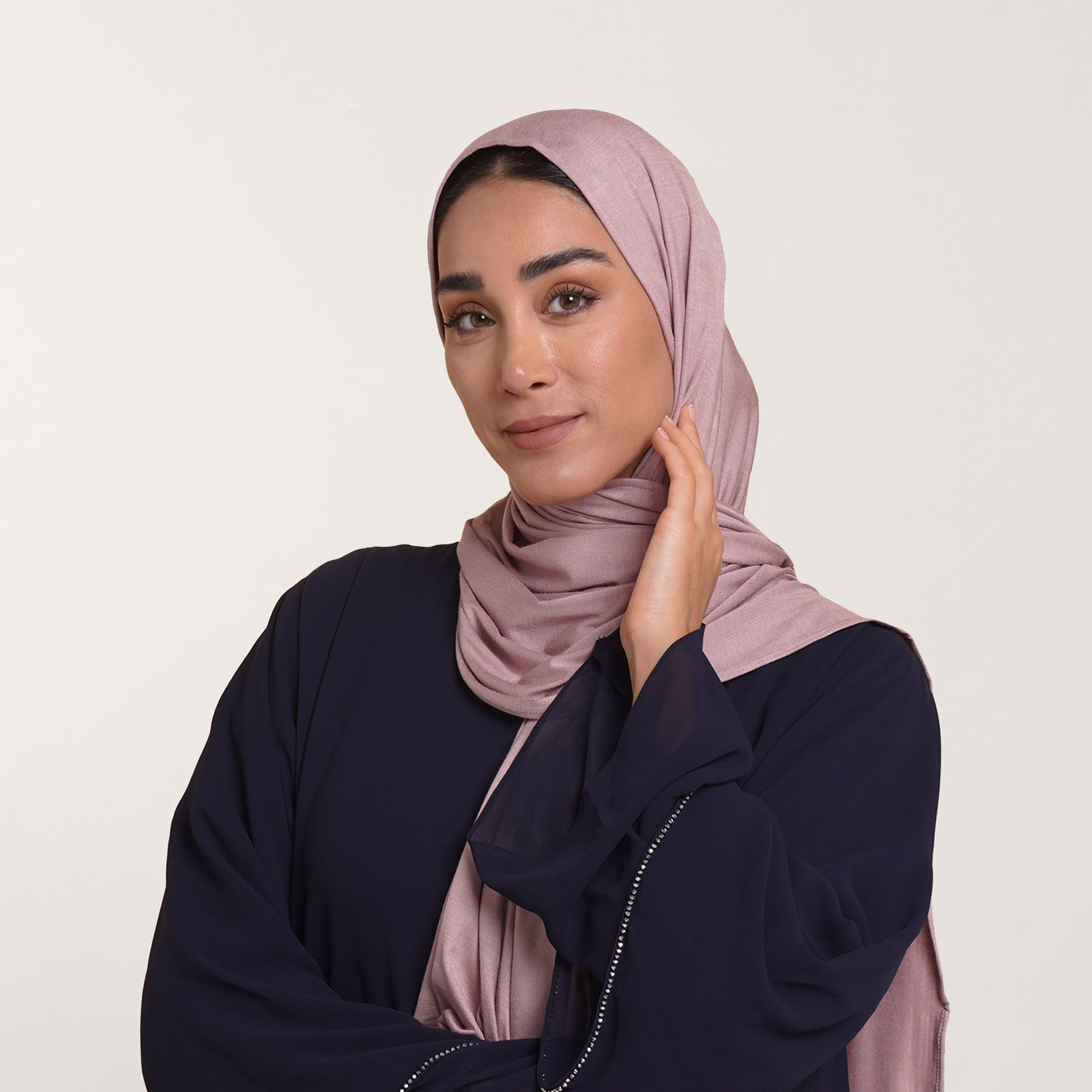 Premium Jersey Hijab - Soft Blush