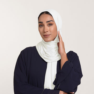 Premium Jersey Hijab - Ivory