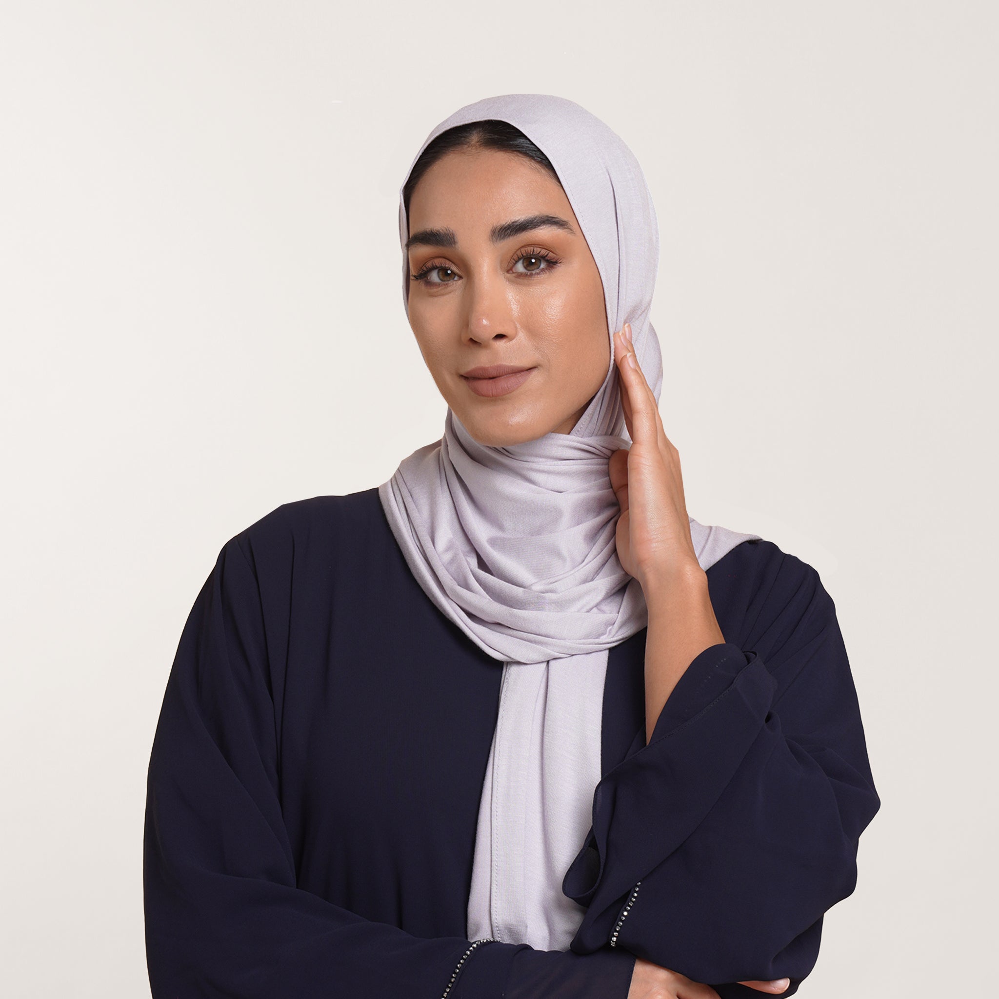 Premium Jersey Hijab - Light Grey