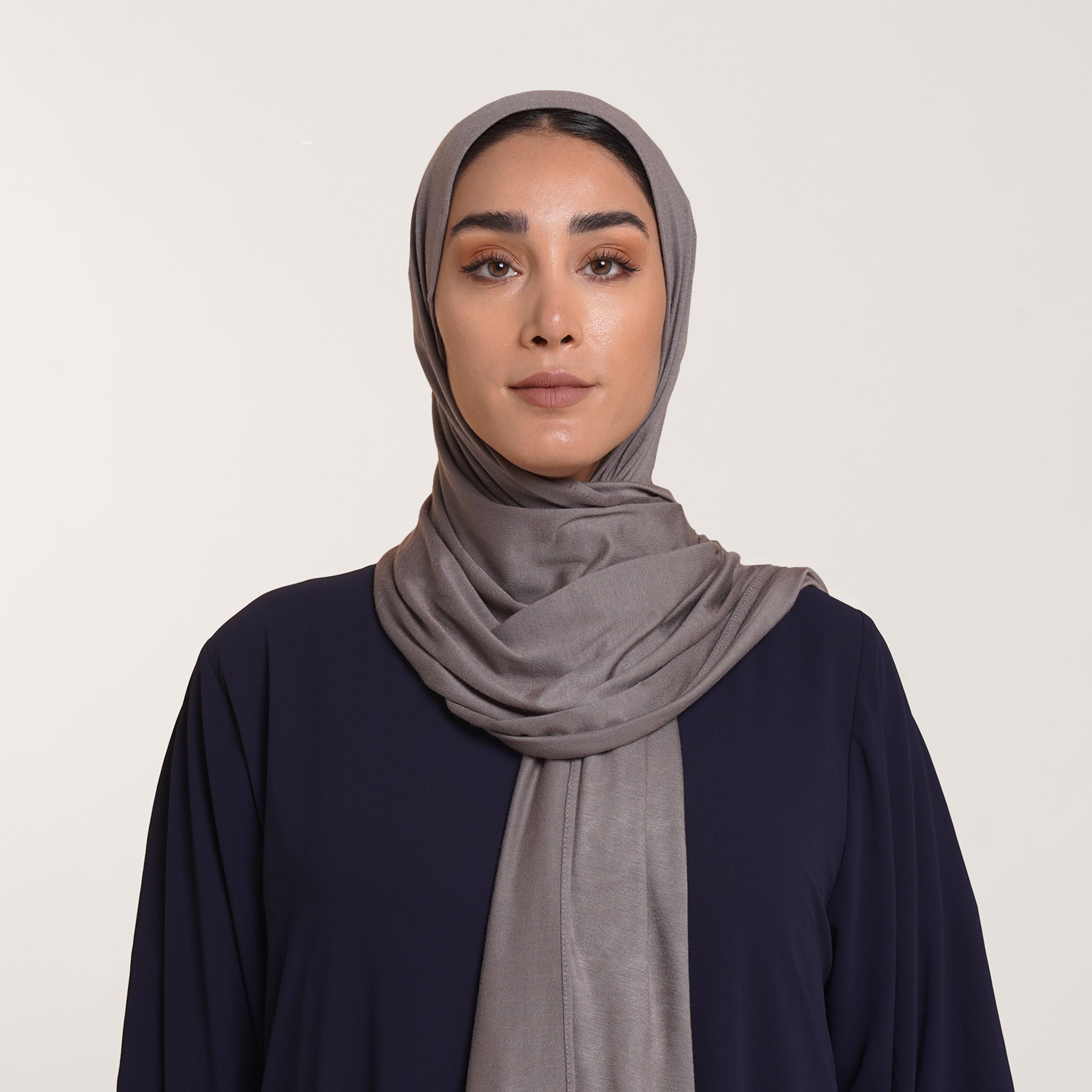 Premium Jersey Hijab - Warm Taupe