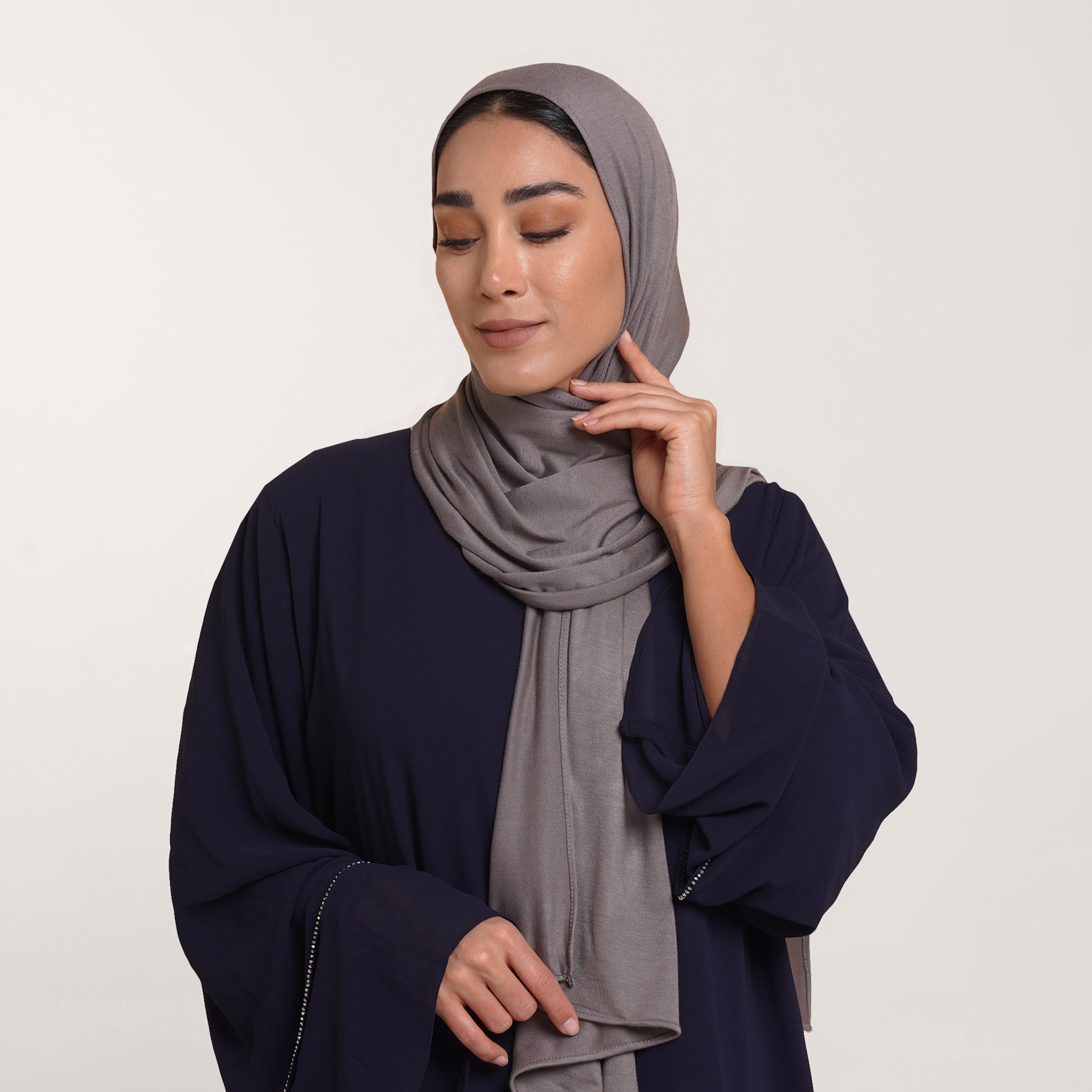Premium Jersey Hijab - Warm Taupe