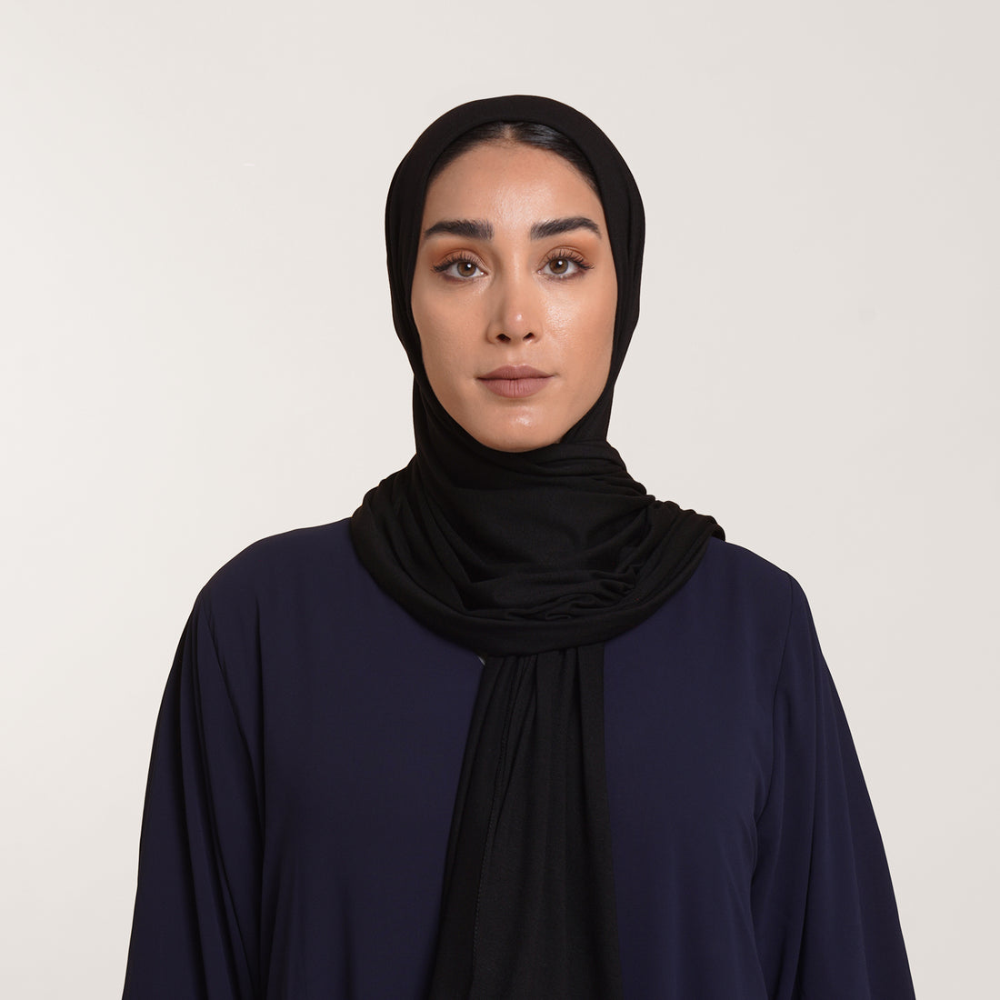 Premium Jersey Hijab - Classic Black