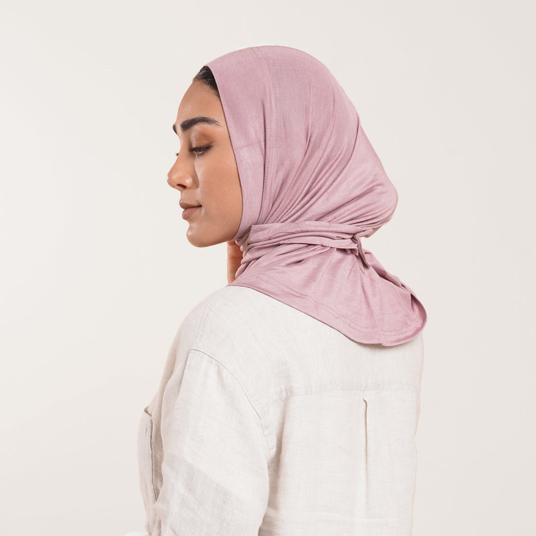 Easy wear Hijab (Tabaki) - Dusty Pink